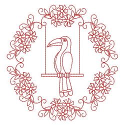 Redwork Cute Animal 08(Sm) machine embroidery designs