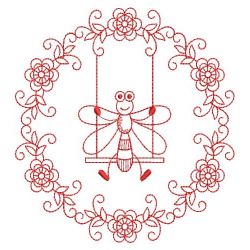 Redwork Cute Animal 09(Sm) machine embroidery designs