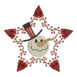 Folk Art Snowman 04 machine embroidery designs