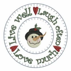 Folk Art Snowman 09 machine embroidery designs