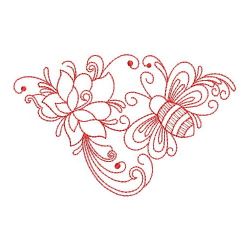 Redwork Heirloom Bee 04(Lg) machine embroidery designs