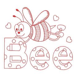 Redwork Bee 01(Sm) machine embroidery designs