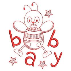 Redwork Bee 04(Md) machine embroidery designs