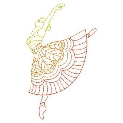 Colorful Dancing Girl 01(Md) machine embroidery designs