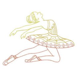 Colorful Dancing Girl 07(Md) machine embroidery designs