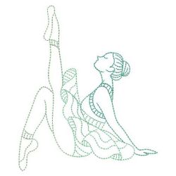 Colorful Dancing Girl 10(Sm) machine embroidery designs