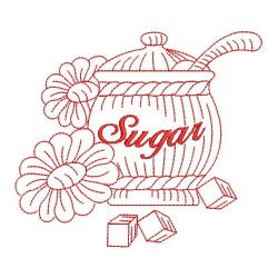 Redwork Tea Time 05(Lg) machine embroidery designs