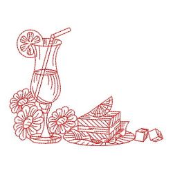 Redwork Tea Time 09(Lg) machine embroidery designs