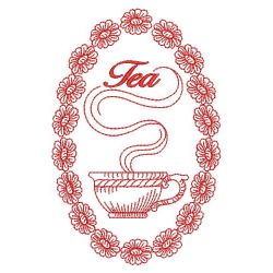Redwork Tea Time 13(Sm) machine embroidery designs