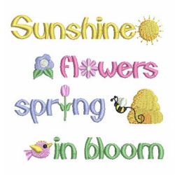 Hello Spring 07 machine embroidery designs