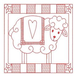 Redwork Country Sheep 04(Md) machine embroidery designs