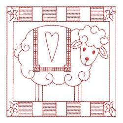 Redwork Country Sheep 04(Sm)
