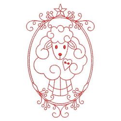 Redwork Country Sheep 07(Sm)