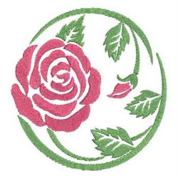 Colorful Rose Silhouettes 1 03 machine embroidery designs