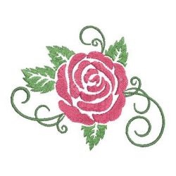 Colorful Rose Silhouettes 1 04 machine embroidery designs
