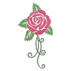 Colorful Rose Silhouettes 1 05 machine embroidery designs