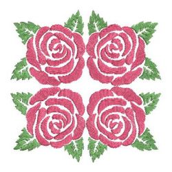 Colorful Rose Silhouettes 1 08 machine embroidery designs