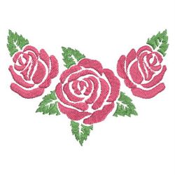 Colorful Rose Silhouettes 1 09 machine embroidery designs
