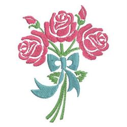 Colorful Rose Silhouettes 1 10 machine embroidery designs