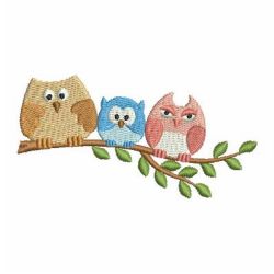 Owls 03 machine embroidery designs