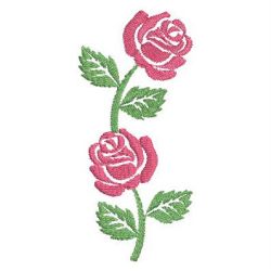 Colorful Rose Silhouettes 2 03 machine embroidery designs