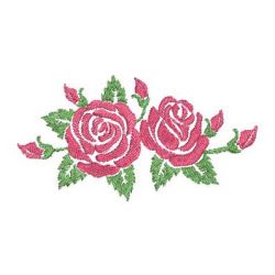 Colorful Rose Silhouettes 2 04 machine embroidery designs