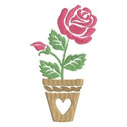 Colorful Rose Silhouettes 2 05 machine embroidery designs