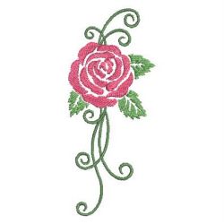 Colorful Rose Silhouettes 2 08 machine embroidery designs