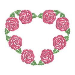 Colorful Rose Silhouettes 2 10 machine embroidery designs