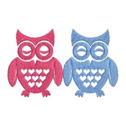 Owl Silhouettes 1 01(Sm) machine embroidery designs
