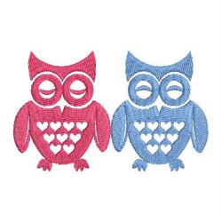 Owl Silhouettes 1(Sm) machine embroidery designs