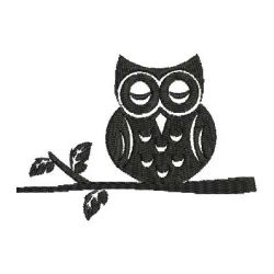 Owl Silhouettes 1 02(Sm) machine embroidery designs