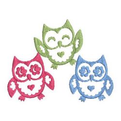 Owl Silhouettes 1 05(Lg) machine embroidery designs