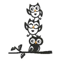 Owl Silhouettes 1 09(Sm) machine embroidery designs