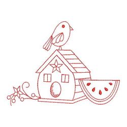 Redwork Country Home 02(Md) machine embroidery designs