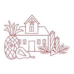 Redwork Country Home 06(Md) machine embroidery designs