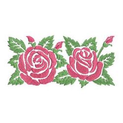 Colorful Rose Silhouettes 3 03 machine embroidery designs
