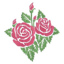 Colorful Rose Silhouettes 3 04 machine embroidery designs