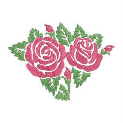 Colorful Rose Silhouettes 3 08 machine embroidery designs