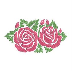 Colorful Rose Silhouettes 3 09 machine embroidery designs