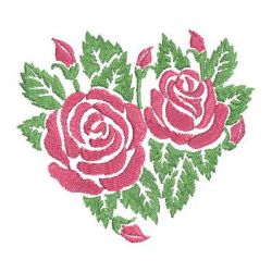 Colorful Rose Silhouettes 3 10 machine embroidery designs