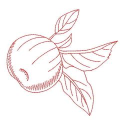 Redwork Fruits 1 02(Md) machine embroidery designs