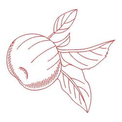 Redwork Fruits 1 02(Sm) machine embroidery designs