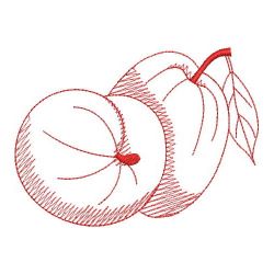 Redwork Fruits 1 06(Lg) machine embroidery designs