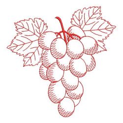 Redwork Fruits 1 08(Lg) machine embroidery designs