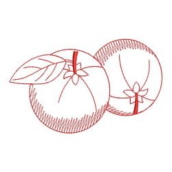 Redwork Fruits 1 09(Sm) machine embroidery designs