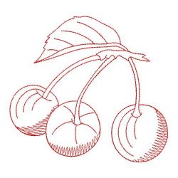 Redwork Fruits 1 10(Lg) machine embroidery designs