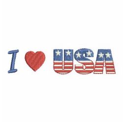 I Love USA machine embroidery designs