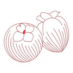 Redwork Fruits 2 05(Md) machine embroidery designs