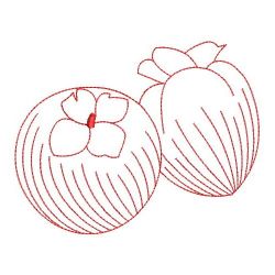 Redwork Fruits 2 05(Sm) machine embroidery designs